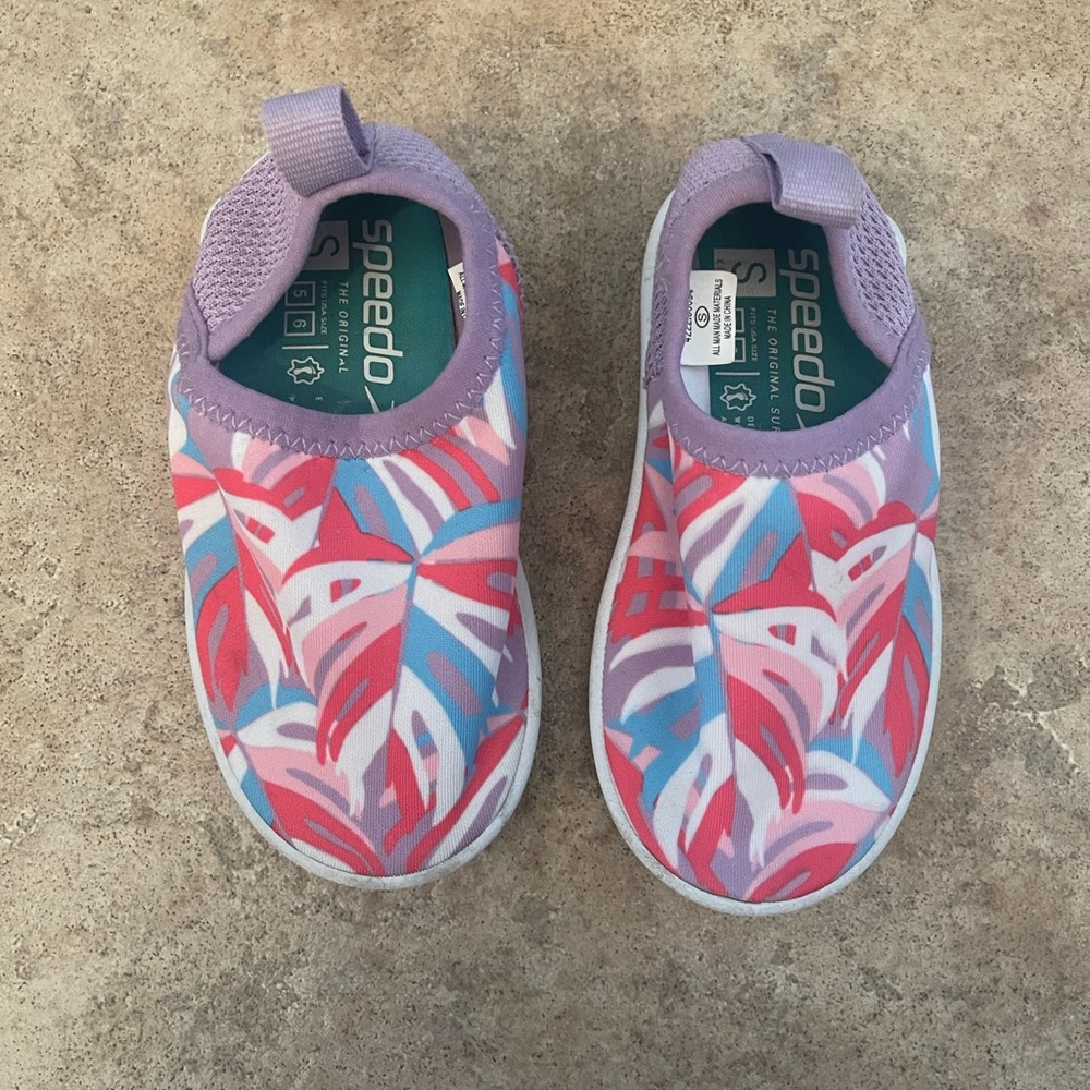 Speedo Kids Water Shoes - Pink and Blue
